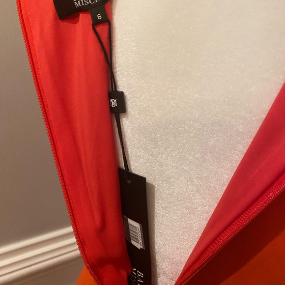 NWT Badgley Mischka Coral Dress, Size 6 - Picture 8 of 10